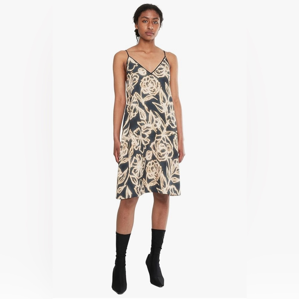 Bleached Floral Dress